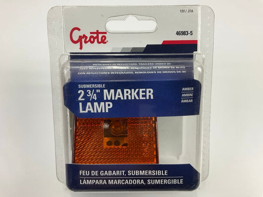 Grote 46983-5 Rectangular Submersible Clearance Marker Light, Built-in Reflector