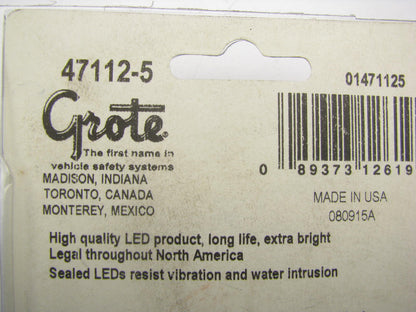Grote 47112-5 SuperNova 2'' LED Clearance Marker Light - 12V .06A Red