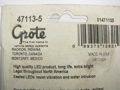 Grote 47113-5 SuperNova 2'' LED Clearance Marker Light - 12V Yellow .06A