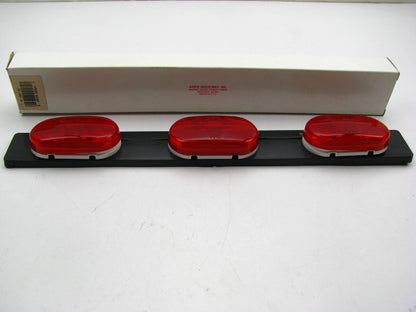 Grote 49072 Low-Profile Bar Light Lamp Trailer Marker Oval Red 3-Light