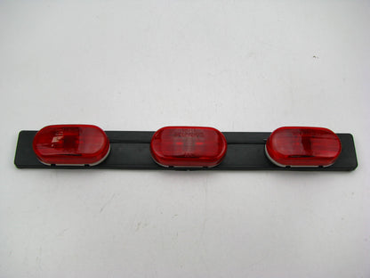 Grote 49072 Low-Profile Bar Light Lamp Trailer Marker Oval Red 3-Light