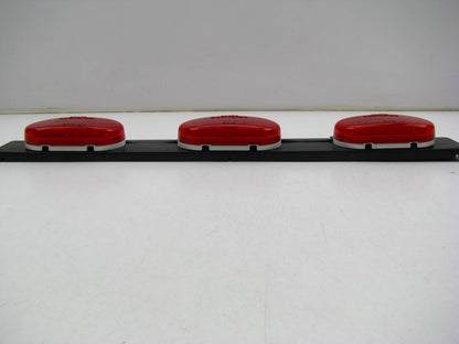 Grote 49072 Low-Profile Bar Light Lamp Trailer Marker Oval Red 3-Light