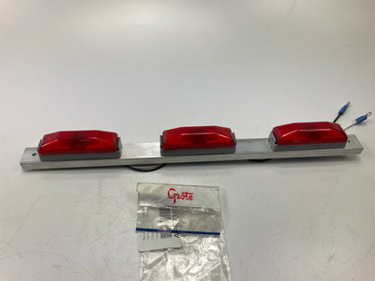 Grote 49132 Thin-Line Aluminum Red Clearance Marker Light Lamp Bar
