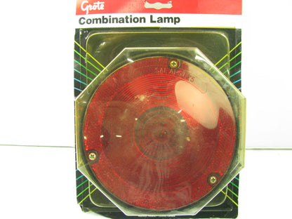 Grote 50532-5 4'' Round Combination Side Marker Light Lamp W/ Reflector - RED