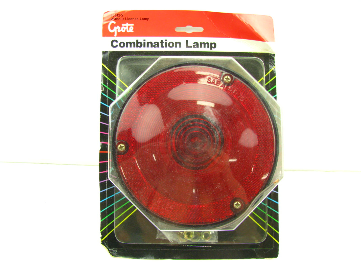Grote 50542-5 Round 4in Duramold Combination Stop Brake Light Lamp RED