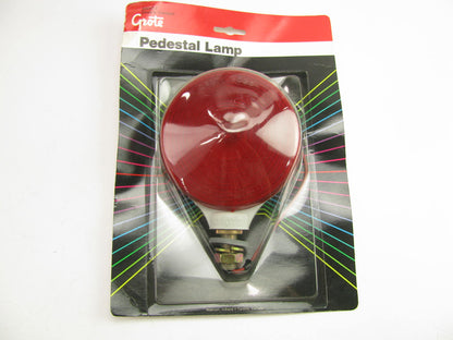 Grote 50642-5 Round Duramold Single Face Double Contact Pedestal Lamp Light RED