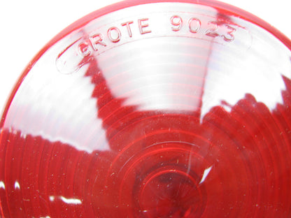 Grote 50642 Round Duramold Single Face Double Contact Pedestal Lamp Light RED