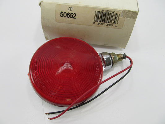Grote 50652 Double Contact Single Face Lamp Red, Chrome-Plated Die Cast 12 Volt