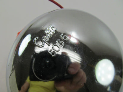 Grote 50652 Double Contact Single Face Lamp Red, Chrome-Plated Die Cast 12 Volt