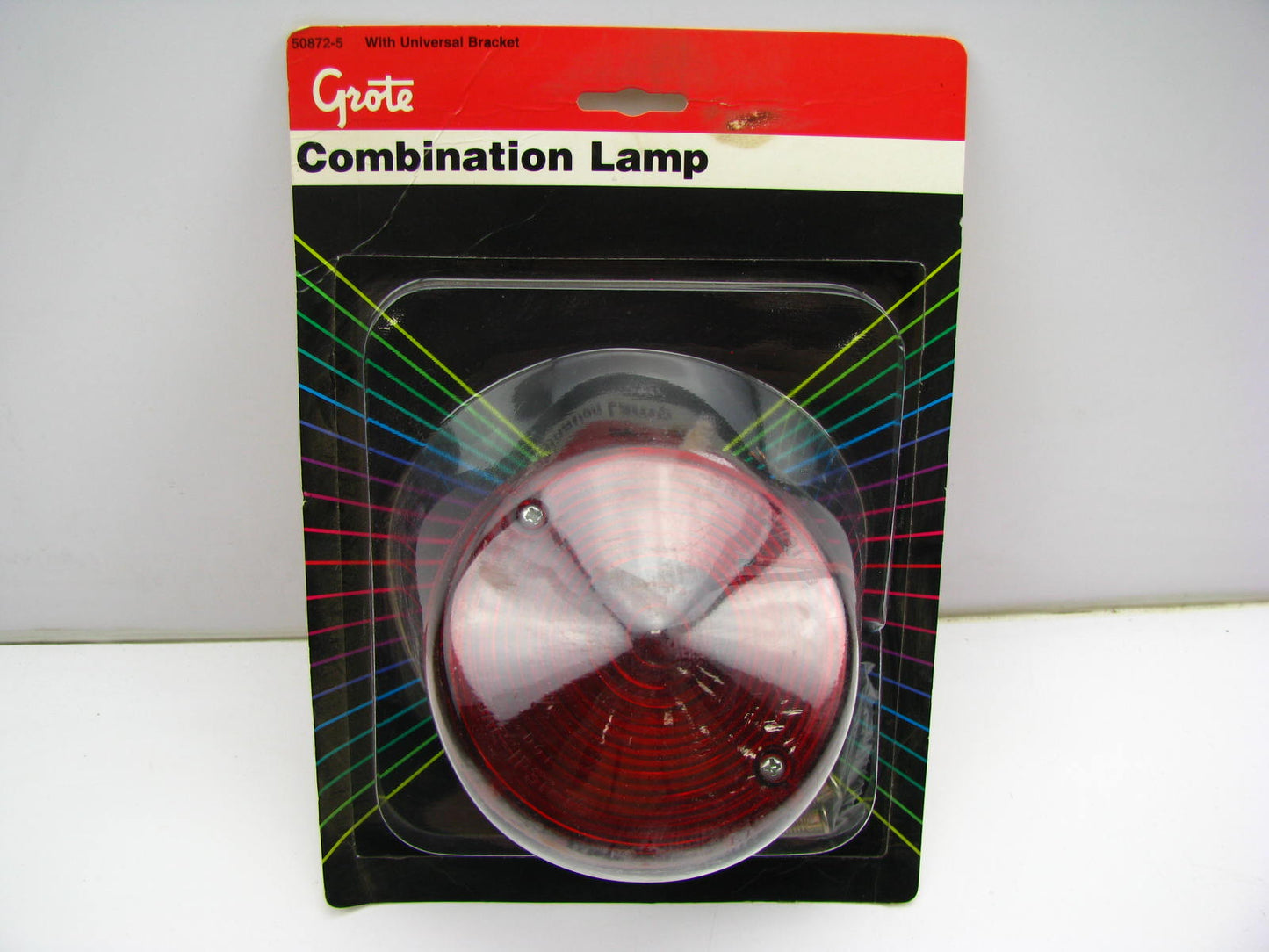 Grote 50872-5 Round 4'' Duramold Universal Mount Stop Turn Tail Lamp Light RED