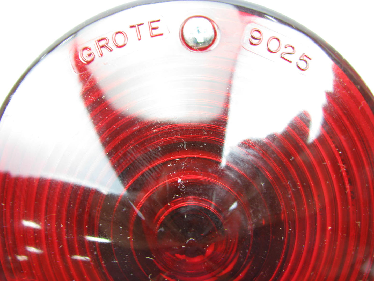 Grote 50892 4'' Round Steel Two Stud Mount Stop / Tail / Turn Lamp Light RED