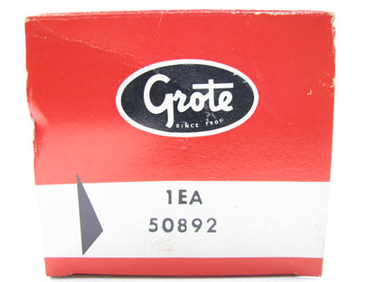 Grote 50892 4'' Round Steel Two Stud Mount Stop / Tail / Turn Lamp Light RED