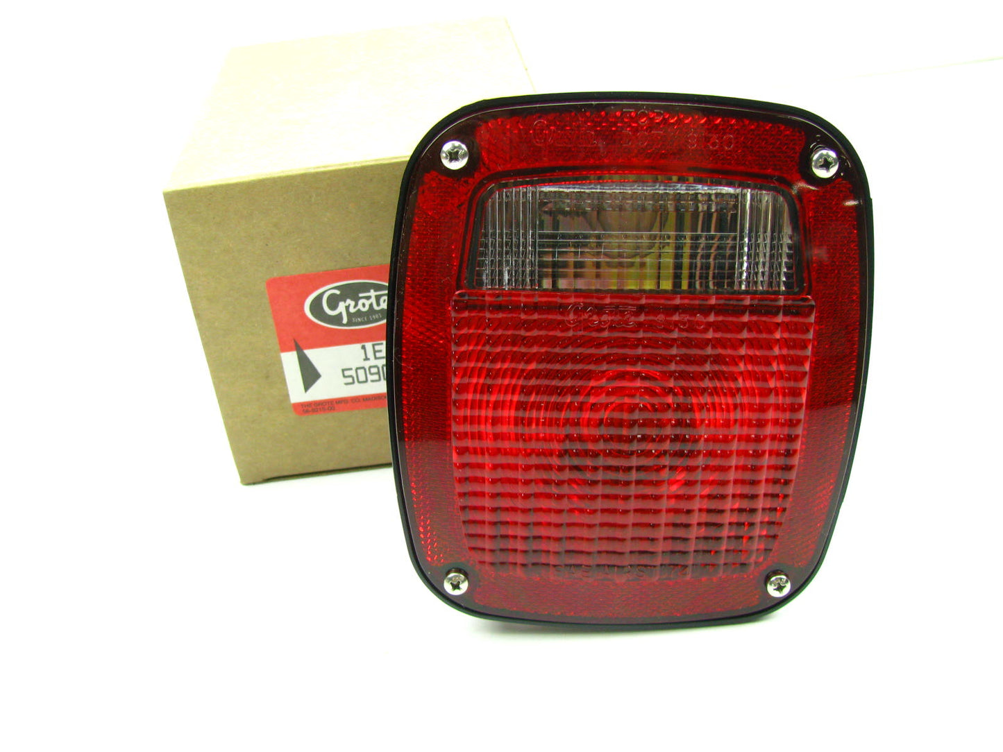 Grote 50902 RIGHT Square Three Stud Torsion Mount Stop / Tail  / Light Lamp RED