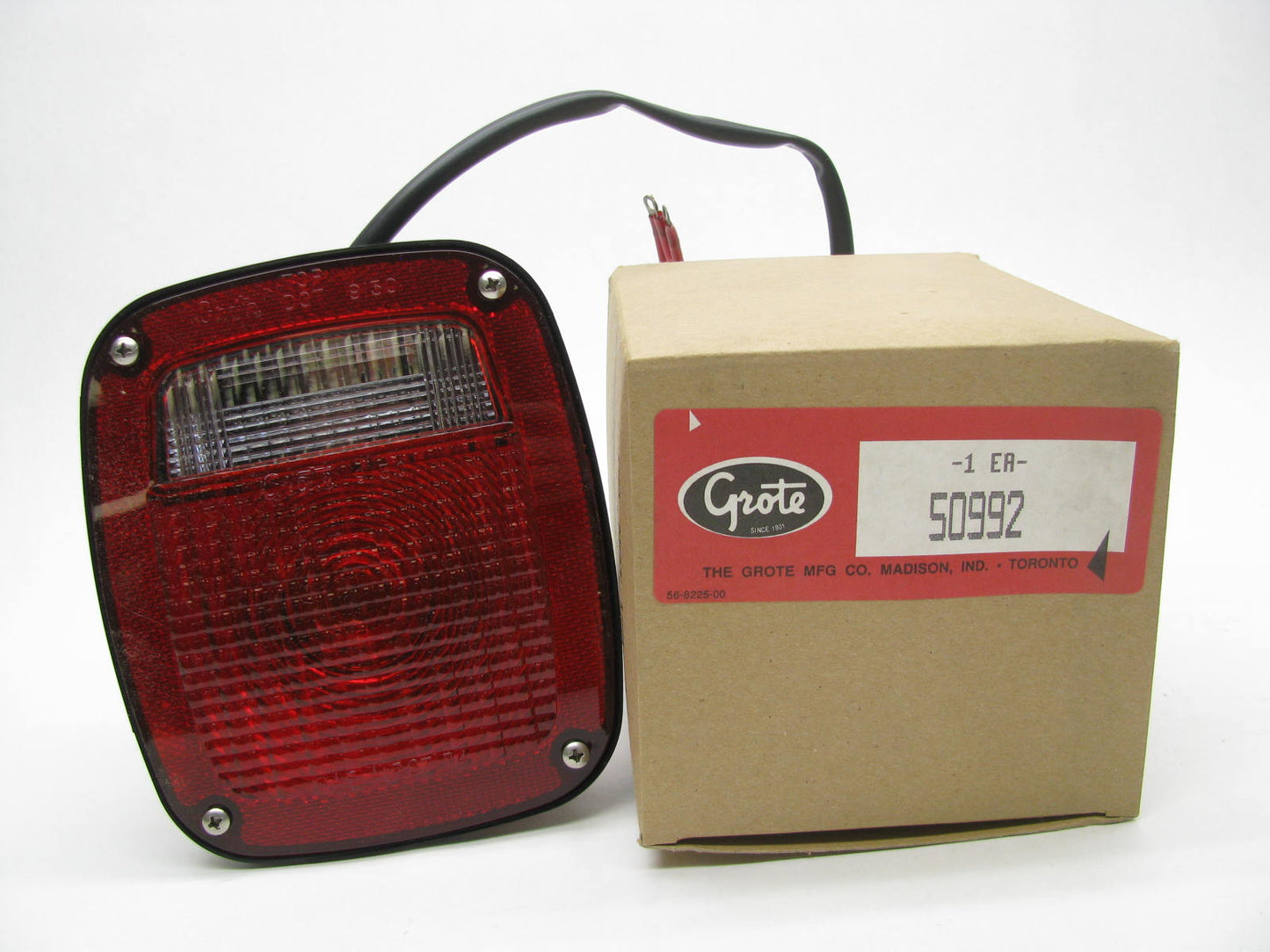 Grote 50992 Torsion Mount Two-Stud Red Stop Tail Turn Light For Mack