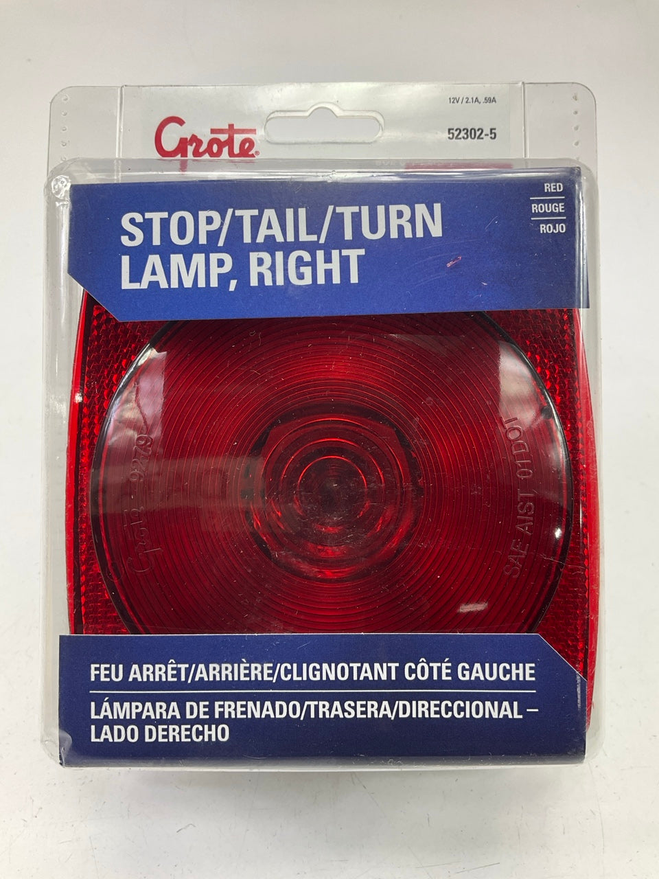 Grote 52302-5 Trailer Stop Turn Tail Brake Light Lamp, Right Passengers Side