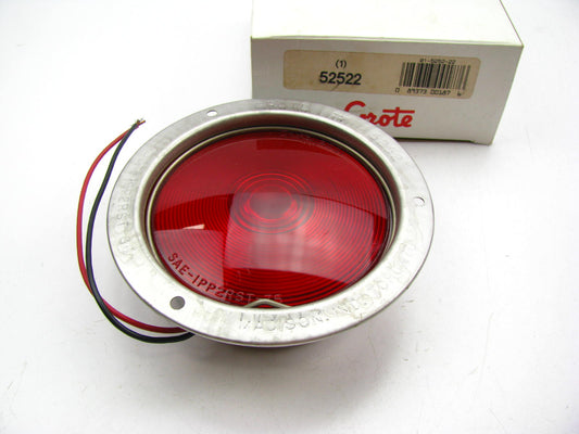 Grote 52522 Tail Light Lamp , Economy Stainless Steel Red Light Easy Snap Lens