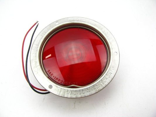 Grote 52522 Tail Light Lamp , Economy Stainless Steel Red Light Easy Snap Lens