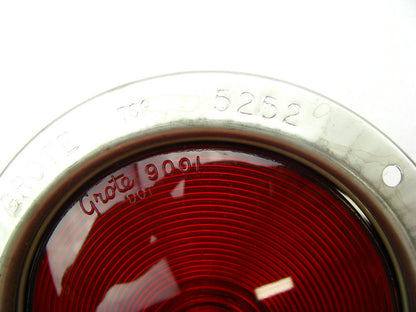Grote 52522 Tail Light Lamp , Economy Stainless Steel Red Light Easy Snap Lens