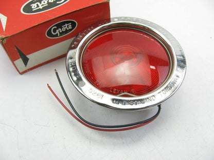 Grote 52612 Round Stainless Steel Torsion Mount Light Lamp RED