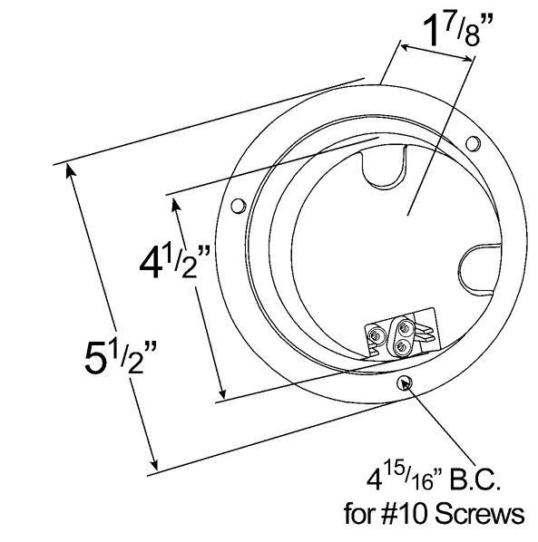 Grote 52732 Universal Round Trailer Stop Tail Turn Light Lamp RED