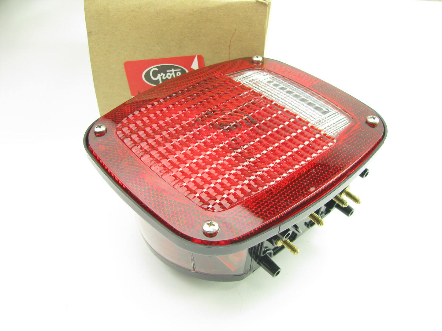 Grote 52902 Universal Three Stud Torsion Mount Stop Tail Light Lamp RED