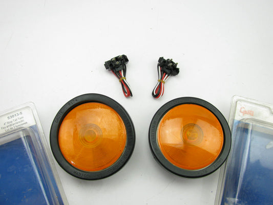 (x2) Grote 53013-5 4'' Turn Signal Light Grommet Mount W/pigtails