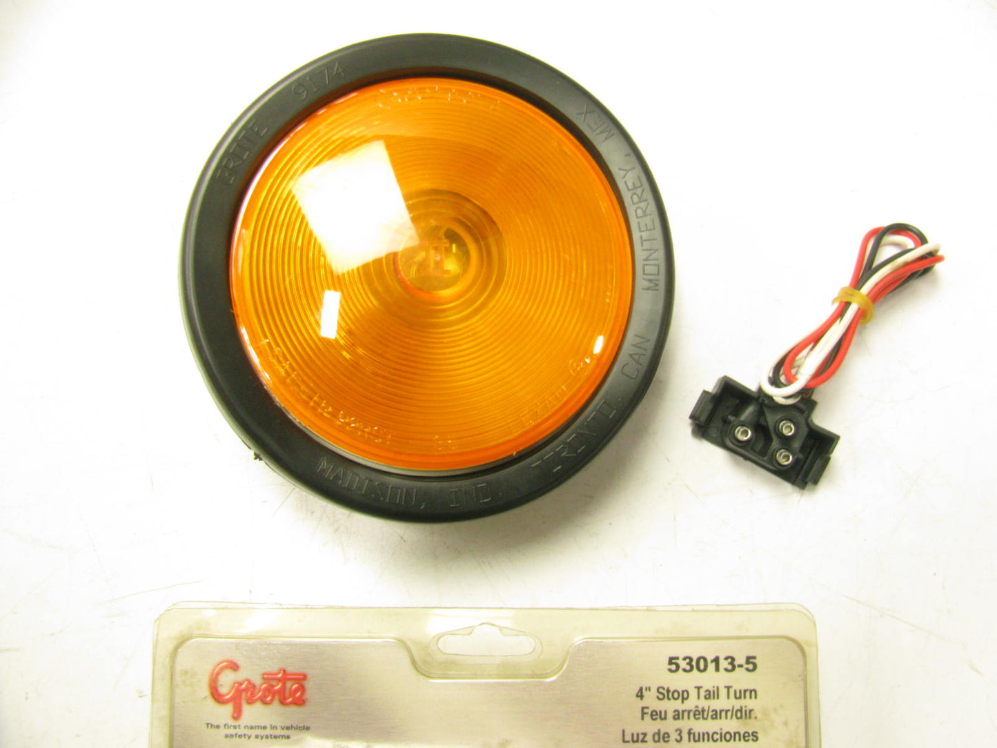Grote 53013-5 4'' Yellow Park Turn Signal Light Lamp 12V