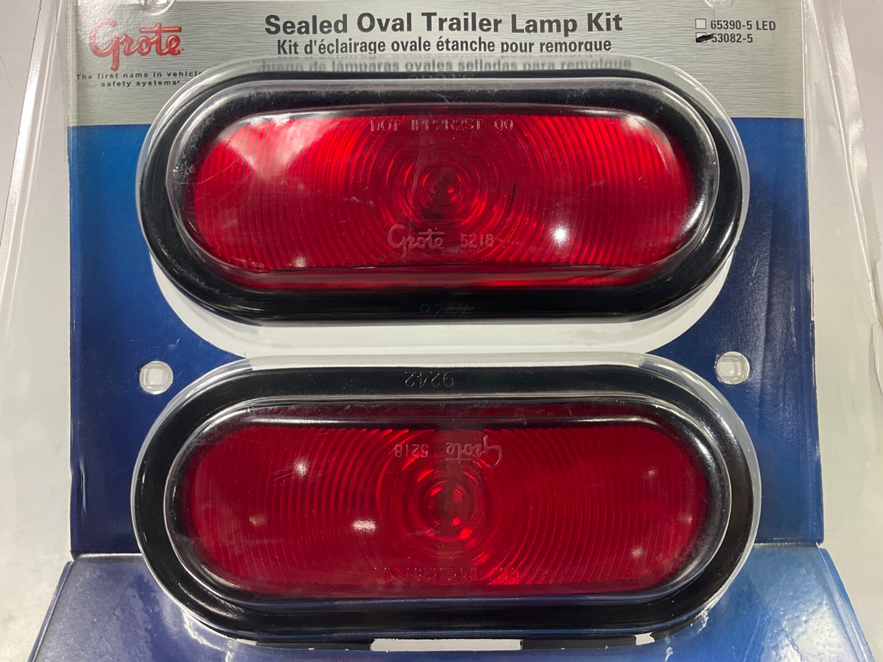 Grote 530825 Oval Trailer Stop Tail Turn Submersible Lights Kit, Boat Trailer