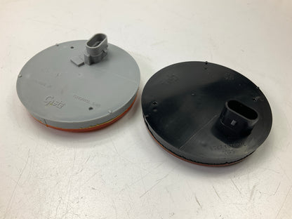 (2) Grote 53553 SuperNova 4'' Amber 10-Diode LED Stop Tail Turn Light Lamp