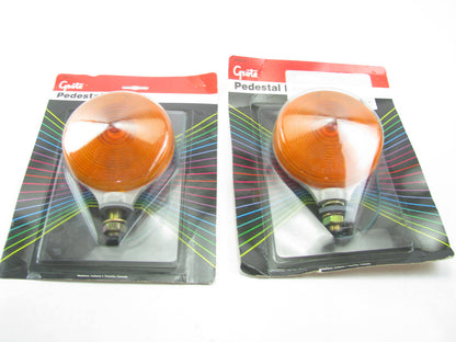 (2) Grote 55220-5 STT Pedestal Lamp Red/Yellow Thin-Line DBL-Face SNGL Contact