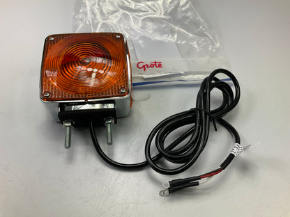 Grote 55340 Stop / Tail / Turn Tail Light Lamp Red 2-Stud Chrome W/Pigtail