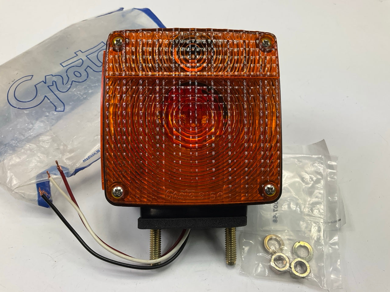 Grote 55410 Right Red & Amber Stop Tail Turn With Side Marker, 2 Stud