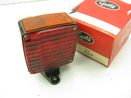 Grote 55450 Pedestal Mount Square Stop Turn & Tail Light Lamp - Red