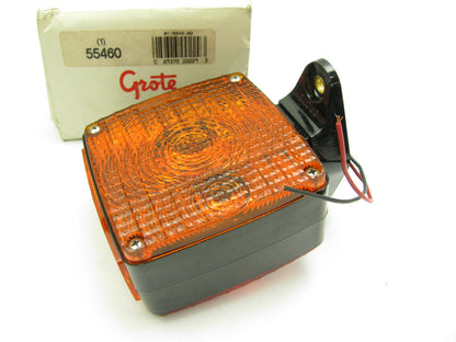 Grote 55460 Pedestal Mount Light W/ Pigtail - Red / Yellow 12V
