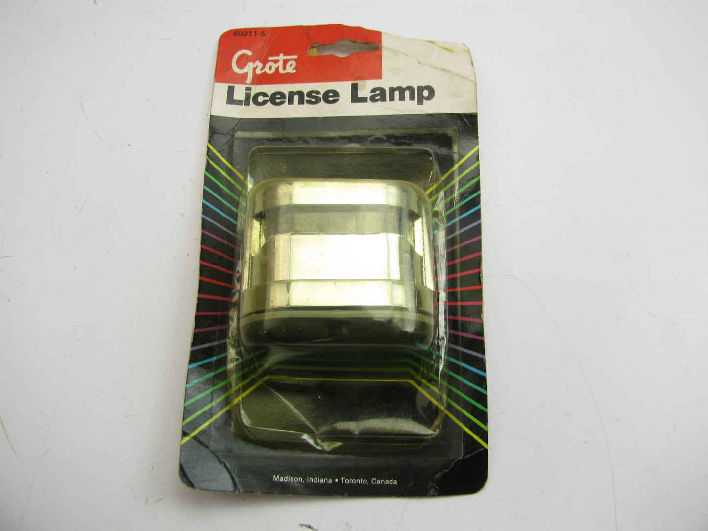 Grote 60011-5 License Plate Light Lamp 2 5/8'' X 1 5/8'' - CHROME