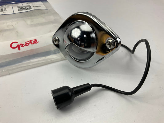 Grote 60251 Chrome-Plated Courtesy Lamp Light, 12V Single Bulb