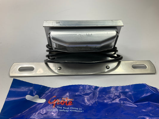Grote 60321 Rectangular License Plate Light Lamp With Bracket