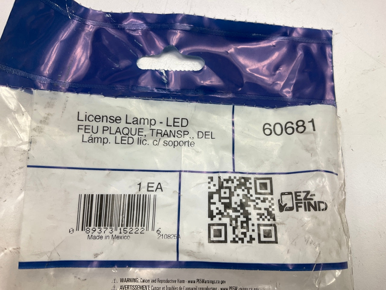 Grote 60681 MicroNova Multi-Volt LED License Light, Vertical Mount, Gray