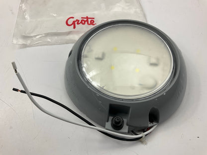 Grote 61171 LED WhiteLight 4'' Dome Lights W/ Push Button Switch, 12V