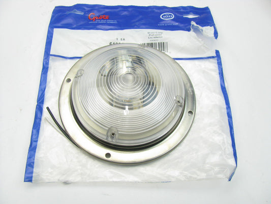 Grote 61831 Interior Dome Lamp Light - Clear Lens 6'' W/O Switch Surface Mount