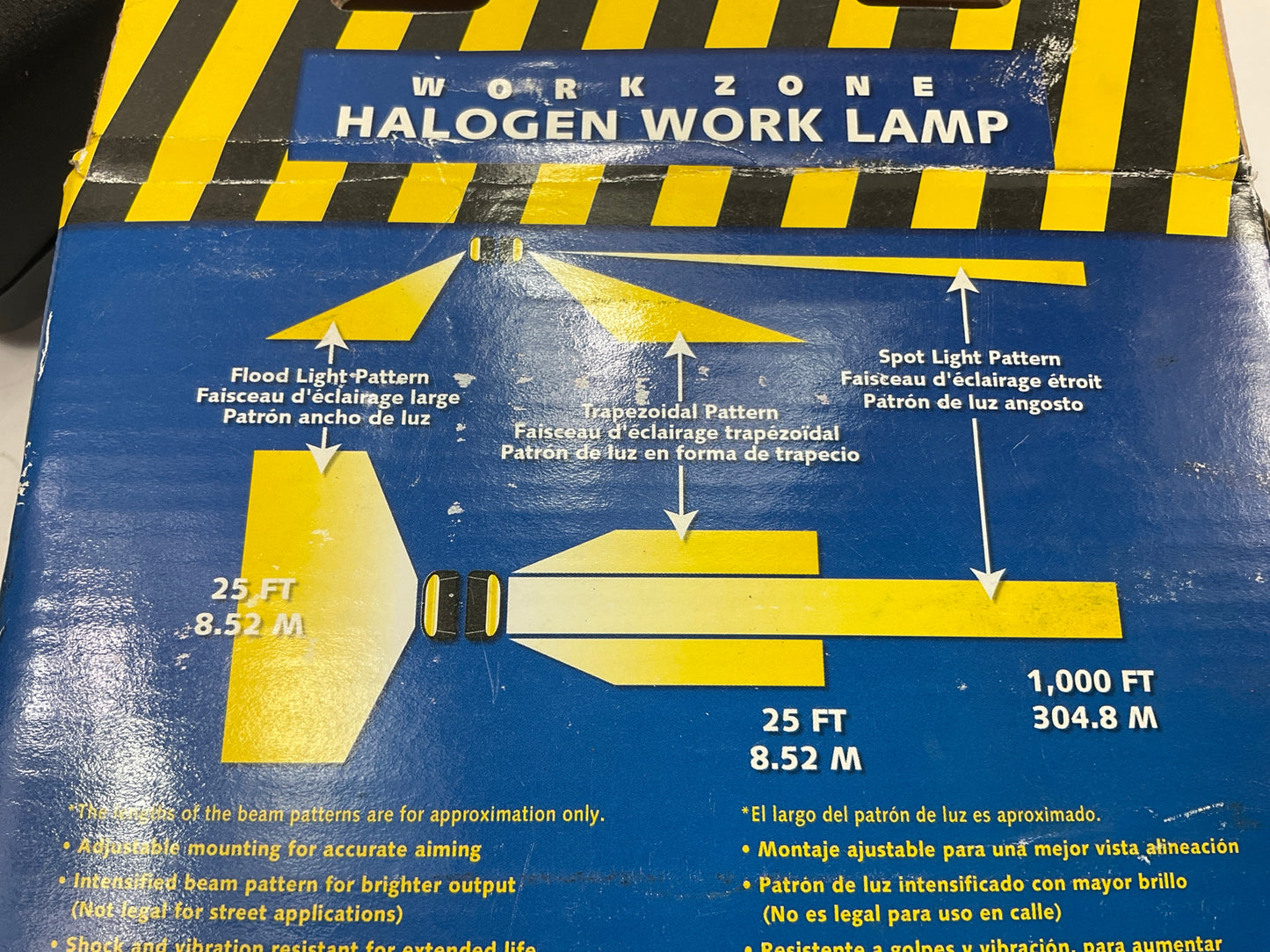 (2) Grote 631815 Large Rectangular Halogen Work Lamp