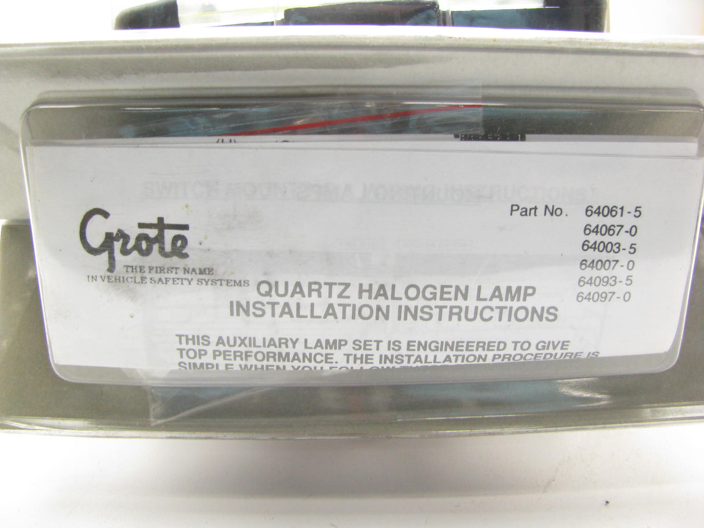Grote 64003-5 Mini Halogen Fog And Driving Lamp Kit 55 Watt YELLOW