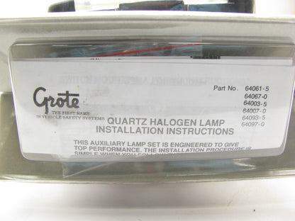 Grote 64003-5 Mini Halogen Fog And Driving Lamp Kit 55 Watt YELLOW