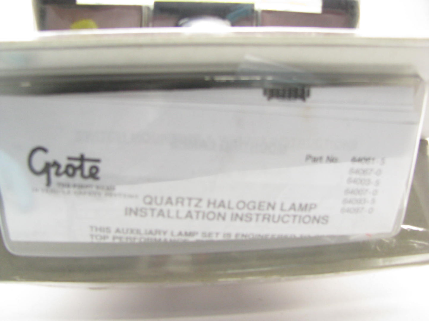 Grote 64093-5 High Intensity Fog Light Lamp Kit 55 Watt YELLOW