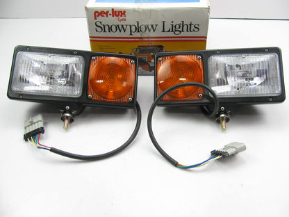 Grote 64261-4 Per-Lux Snowplow Truck SNOW Plow Lights Headlight Lamps PAIR