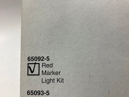 Grote 65092-5 Trailer,Truck Side Marker Light Kit - Red  - W/wiring & Connector