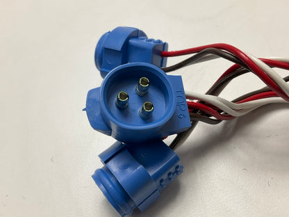 Grote 66813 9'' Y-Adapter Pigtail For (2) Male Pin Lamps