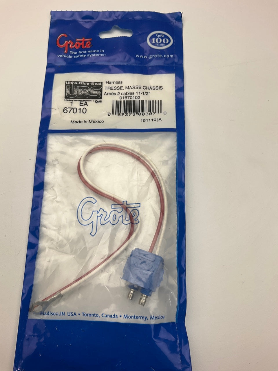 Grote 67010 Two-Wire Plug In Pig Tail Harness For Female Pin Lights