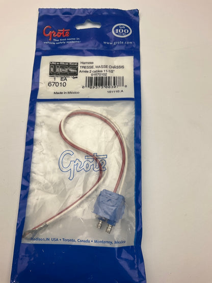 Grote 67010 Two-Wire Plug In Pig Tail Harness For Female Pin Lights
