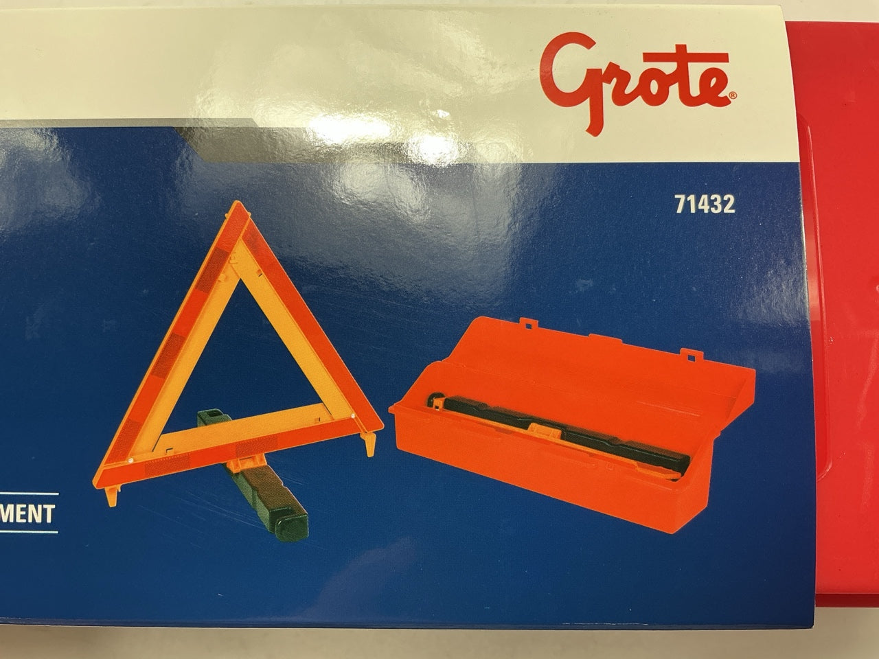 Grote 71432 Warning Triangle Kit - For Truck Emergency & Driver Safety